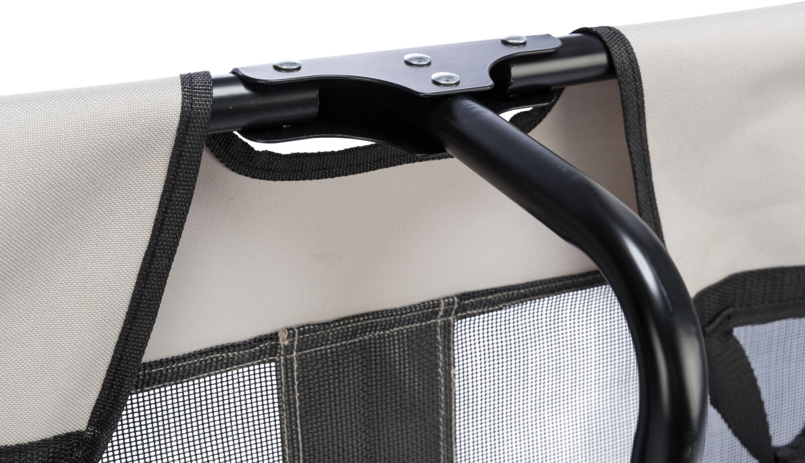 Chaise longue pour chien, beige/noir 120×19×70cm Chaise longue pour chien, beige/noir 120×19×70cm