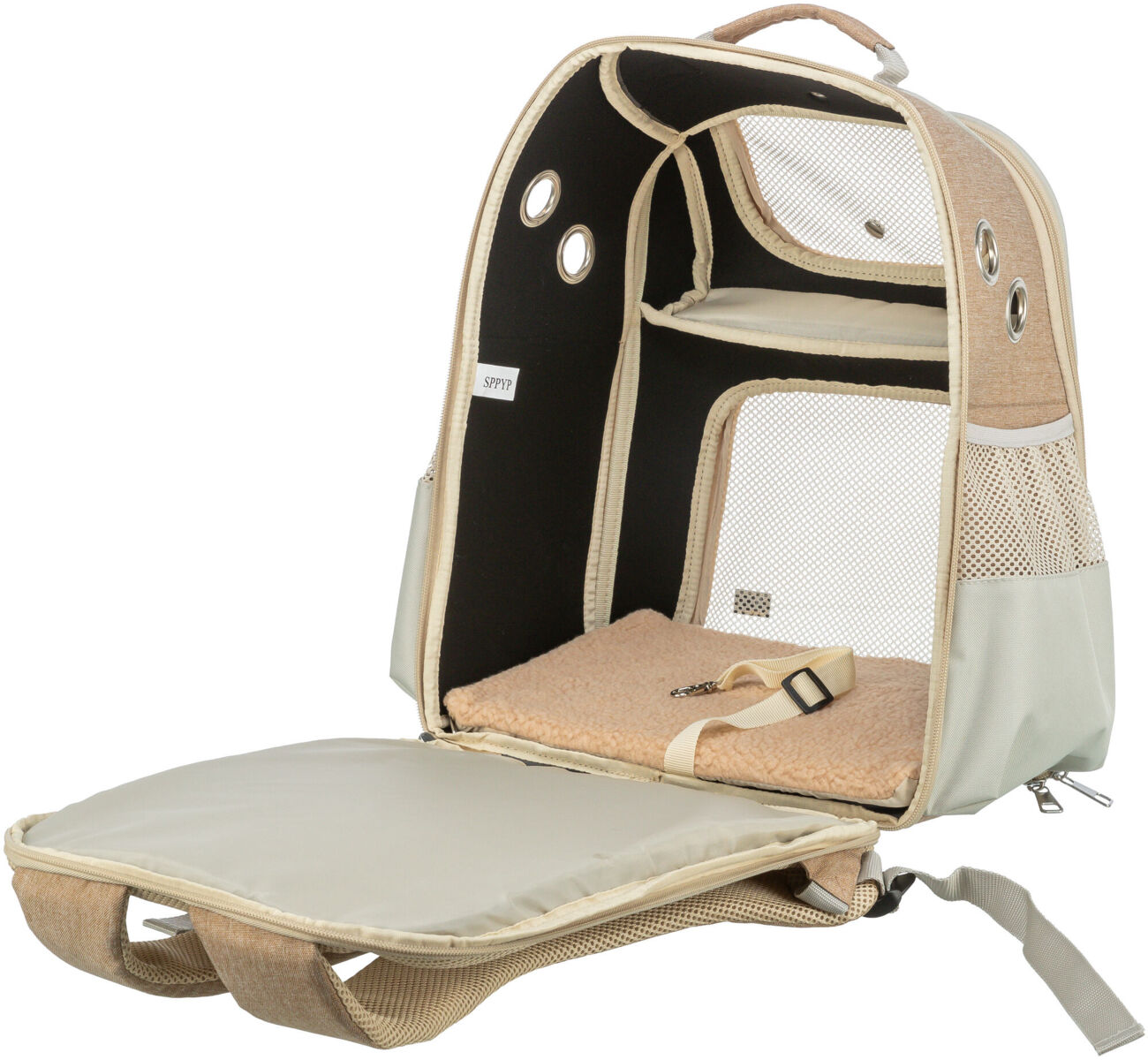 Sac à dos Willow, beige/brun 38×25×45cm Sac à dos Willow, beige/brun 38×25×45cm