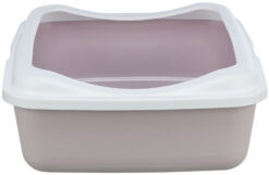 Alternative view of Bac à litière Classic, avec rebord, 37×15×48cm, mauve/blanc