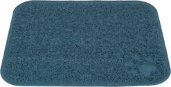 Tapis pour bac à litière, en PVC, 37×45cm, bleu