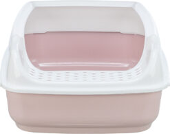 Alternative view of Bac à litière Delio, avec rebord, imprimé, mauve/blanc