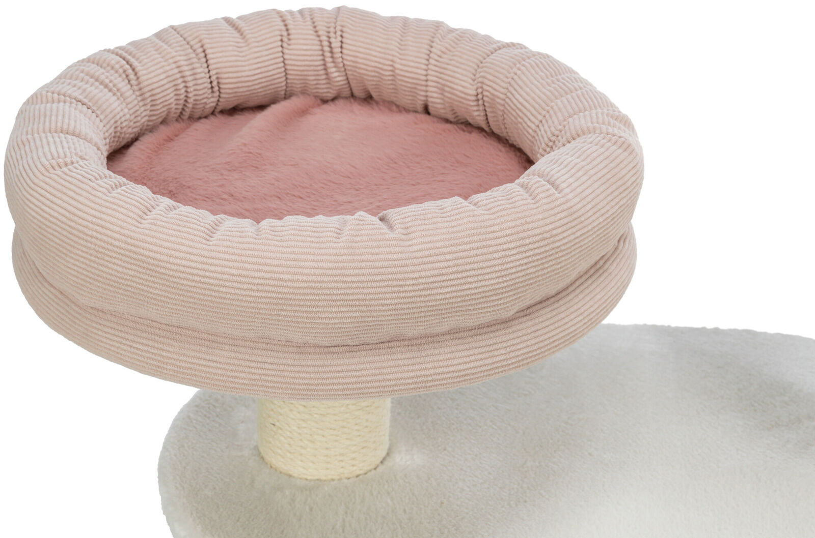 Arbre à chat Isabella, 70cm, blanc/vieux rose Arbre à chat Isabella, 70cm, blanc/vieux rose