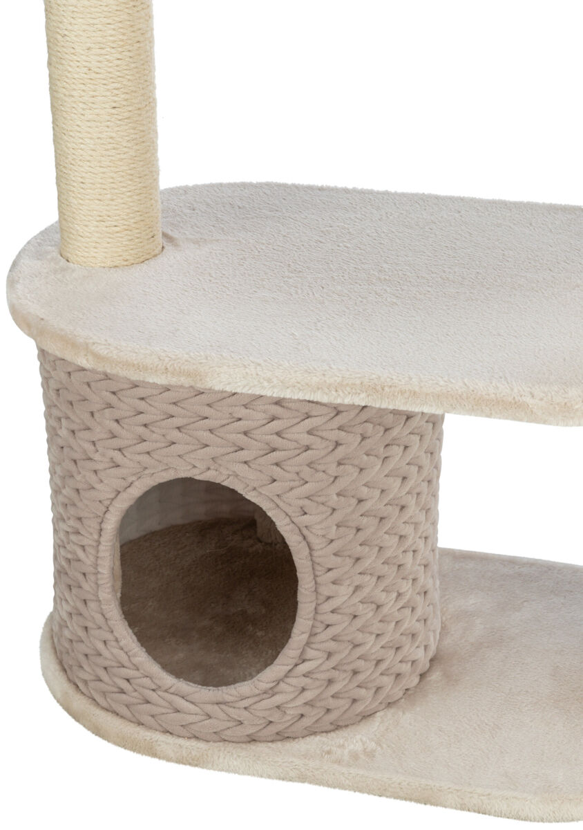 Arbre à chat Livia, 114 cm, gris clair/sable Arbre à chat Livia, 114 cm, gris clair/sable