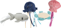 Animaux marins, en peluche, catnip, 5-8cm, produit assorti