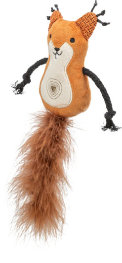 Alternative view of Ecureuil, en peluche/plume, catnip, 12cm/24cm