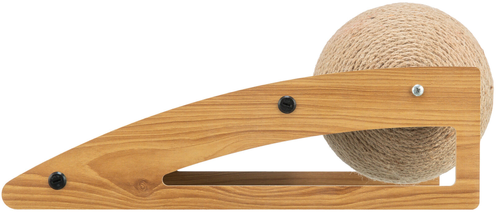 Kratzrampe mit Ball, Kratzpappe/MDF, 40×17×20cm Kratzrampe mit Ball, Kratzpappe/MDF, 40×17×20cm