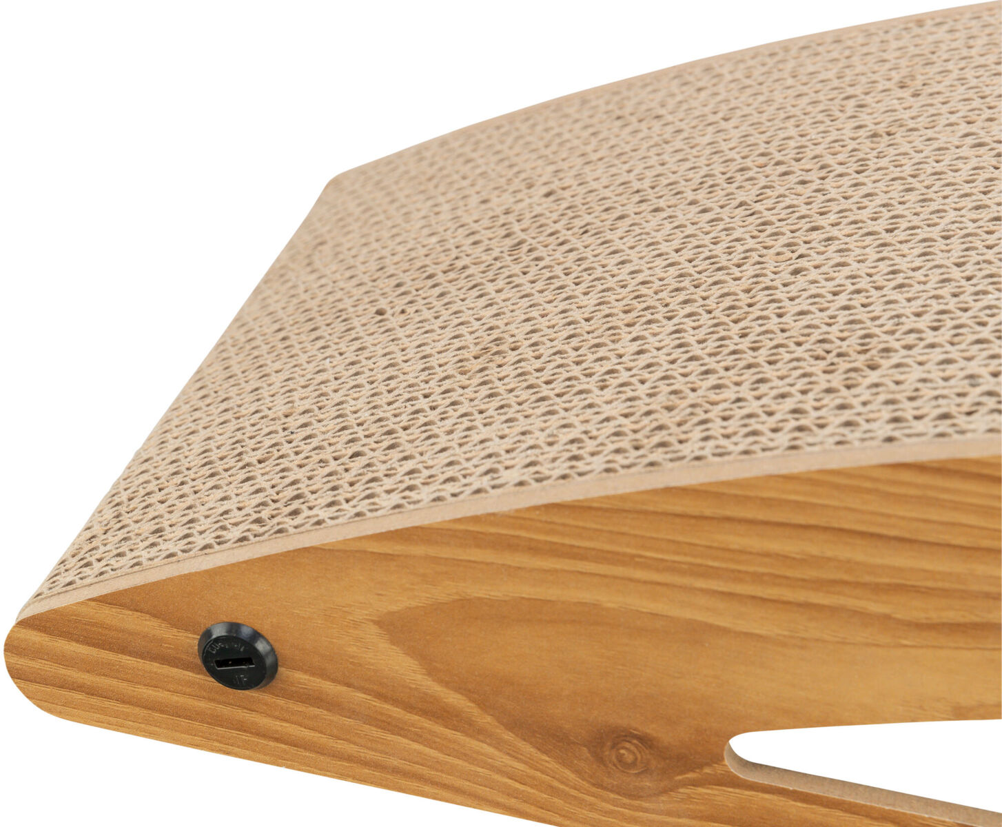 Kratzrampe mit Ball, Kratzpappe/MDF, 40×17×20cm Kratzrampe mit Ball, Kratzpappe/MDF, 40×17×20cm