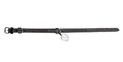 King of Dogs collier, noir S-M: 31-37cm / 22mm King of Dogs collier, noir S-M: 31-37cm / 22mm