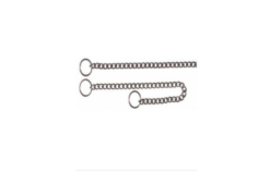 Collier étrangl. en acier inox,65cm
