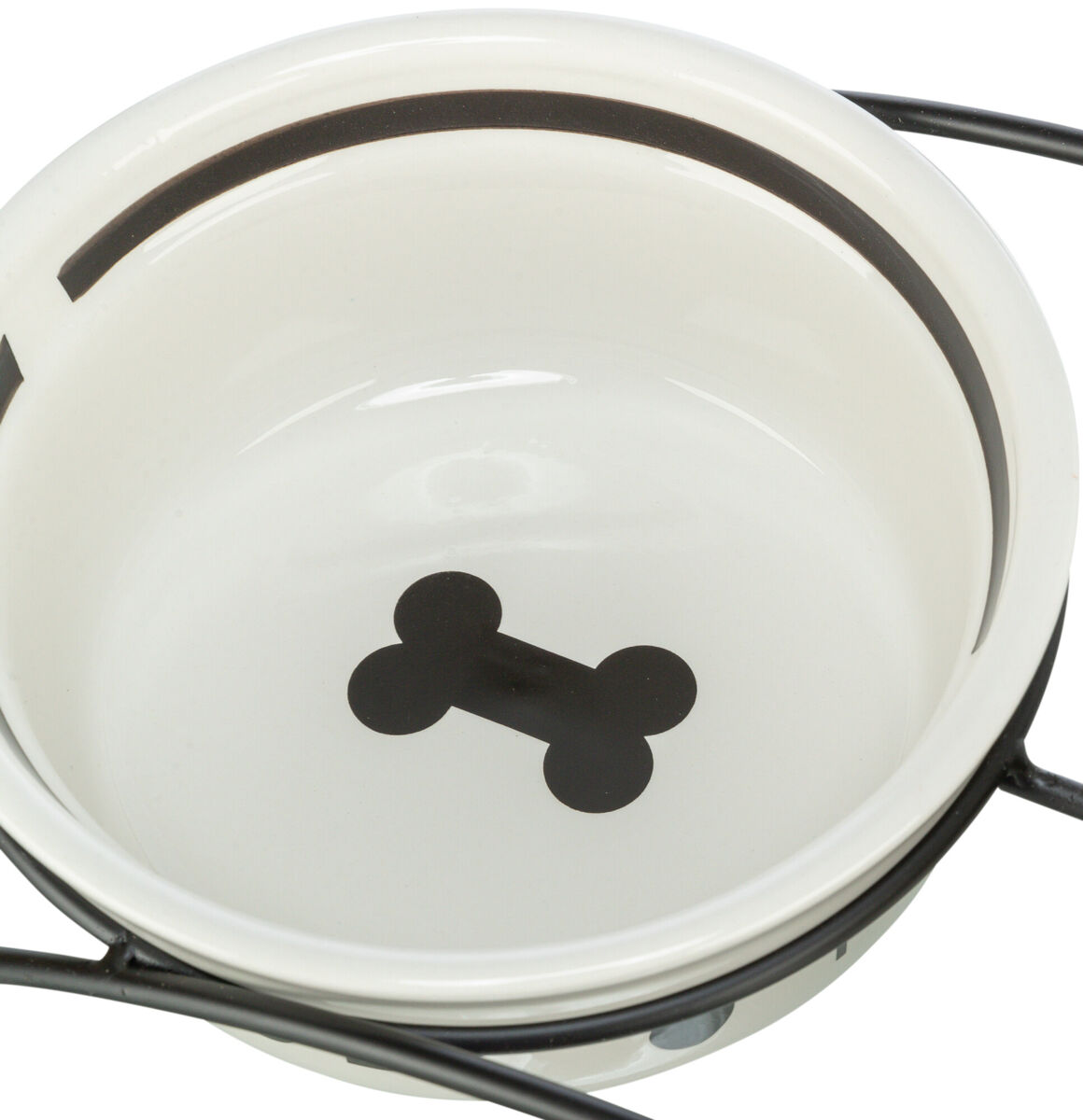 Napf Food", Keramik, weiss/schwarz 0,6 l/ø15cm Napf Food", Keramik, weiss/schwarz 0,6 l/ø15cm