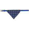 Collier nylon avec bandana, M: 37-47cm/20mm, bleu