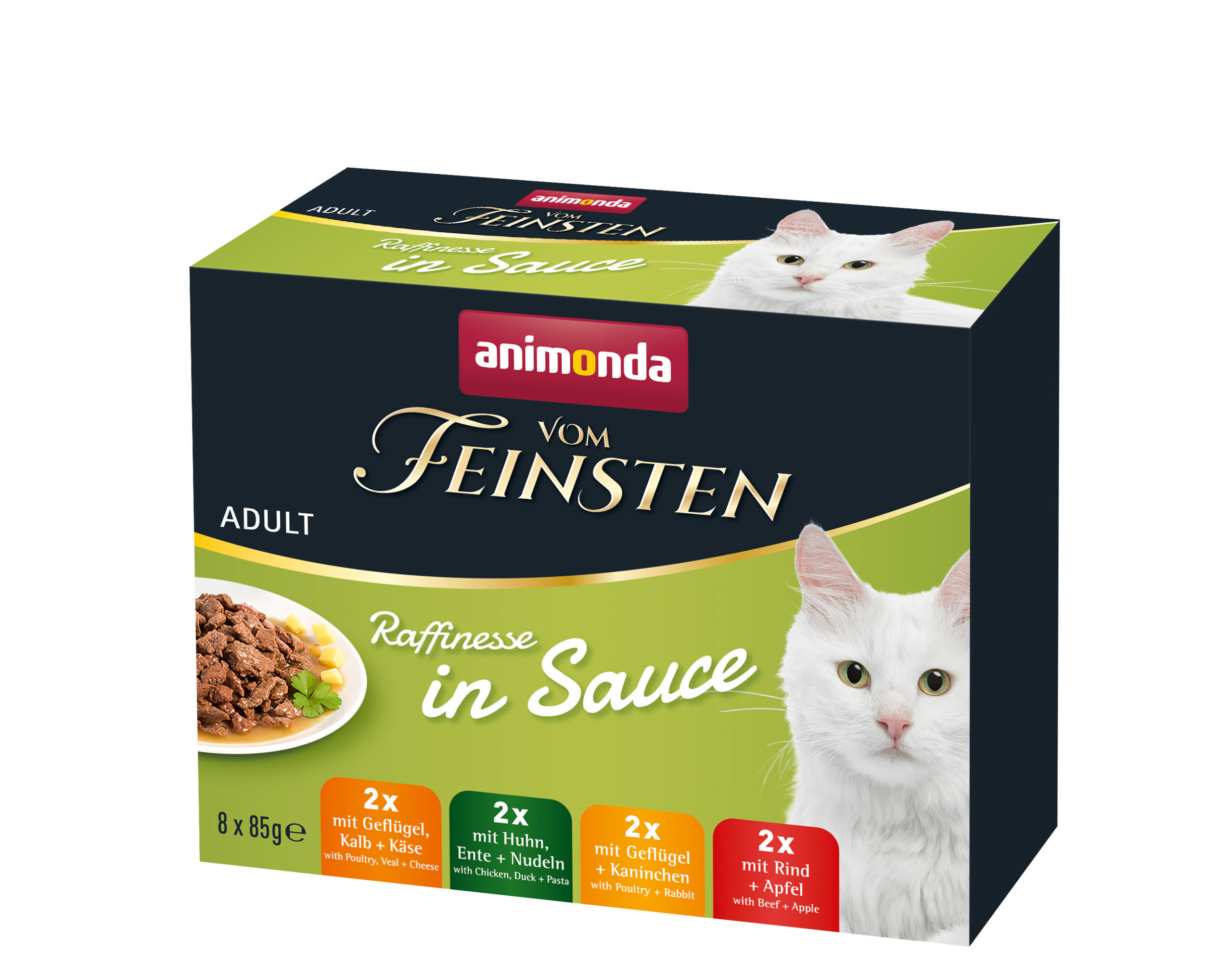 Animonda, ch. V. Fein. Adult, pack d.mix raffinem. en sauce 8x85g / VE Animonda, ch. V. Fein. Adult, pack d.mix raffinem. en sauce 8x85g / VE