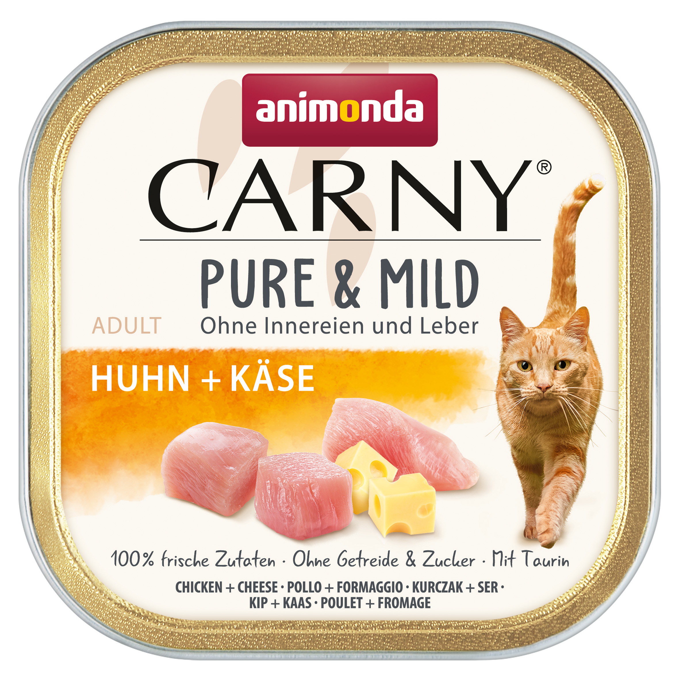 Animonda, Katze Ad. Carny Pure+Mild Huhn+Käse 100g / VE 32 Animonda, Katze Ad. Carny Pure+Mild Huhn+Käse 100g / VE 32
