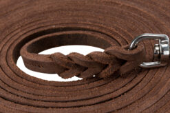 Alternative view of Rustic Fettleder Schleppleine, 10 m/8 mm, dunkelbraun