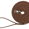 Rustic laisse à pister en cuir ciré et vielli, 10 m/8 mm, br