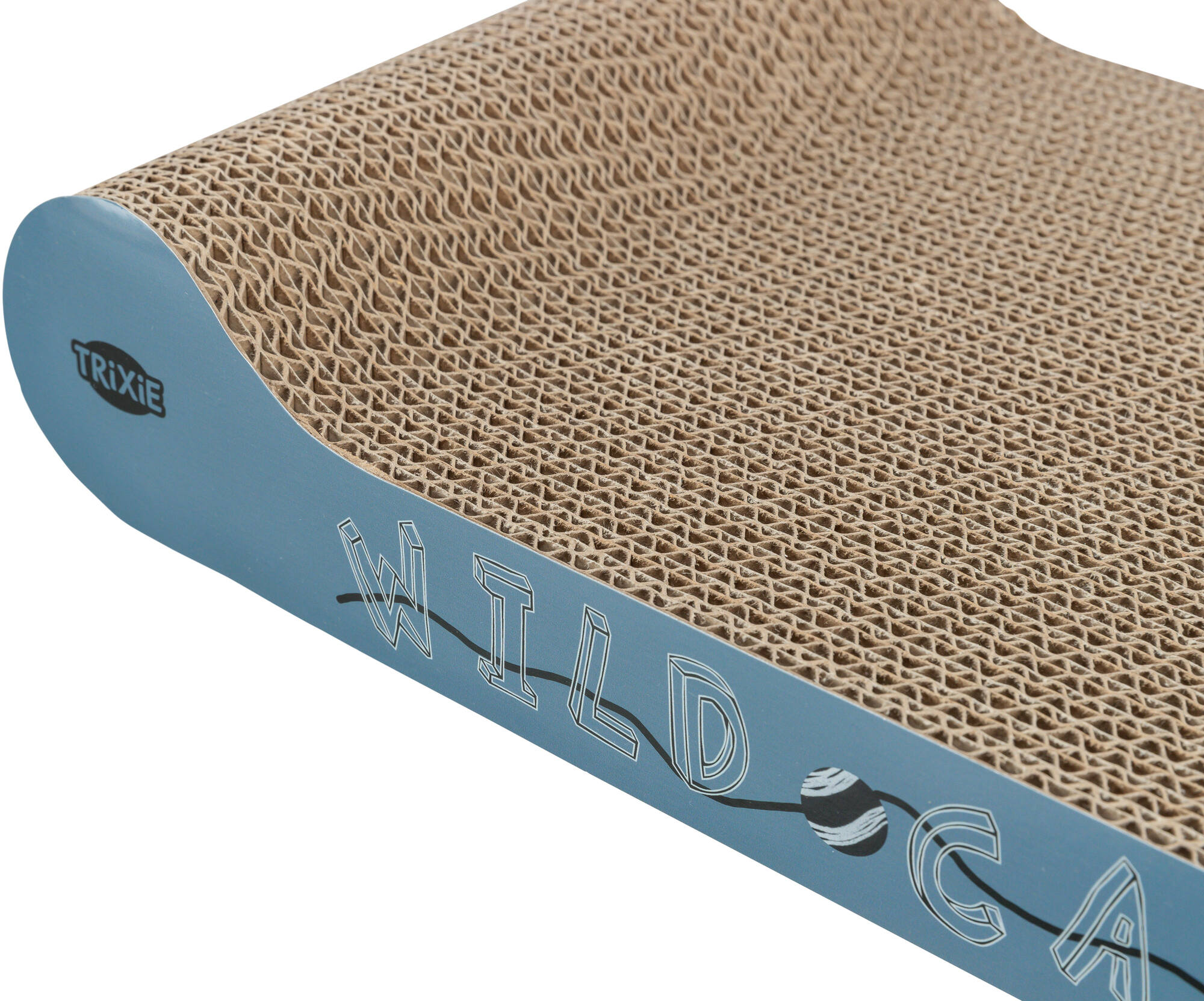 Plaque griffoir Wild Cat, 41×7×24cm, bleu Plaque griffoir Wild Cat, 41×7×24cm, bleu