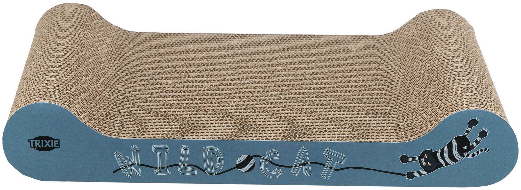 Plaque griffoir Wild Cat, 41×7×24cm, bleu Plaque griffoir Wild Cat, 41×7×24cm, bleu