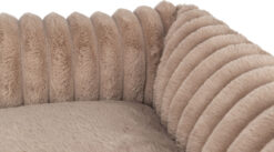 Alternative view of Lit Lonni, velours côtelé, carré, brun clair