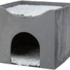 Höhle Harvey, 38×38×38cm, grau/weiss-schwarz
