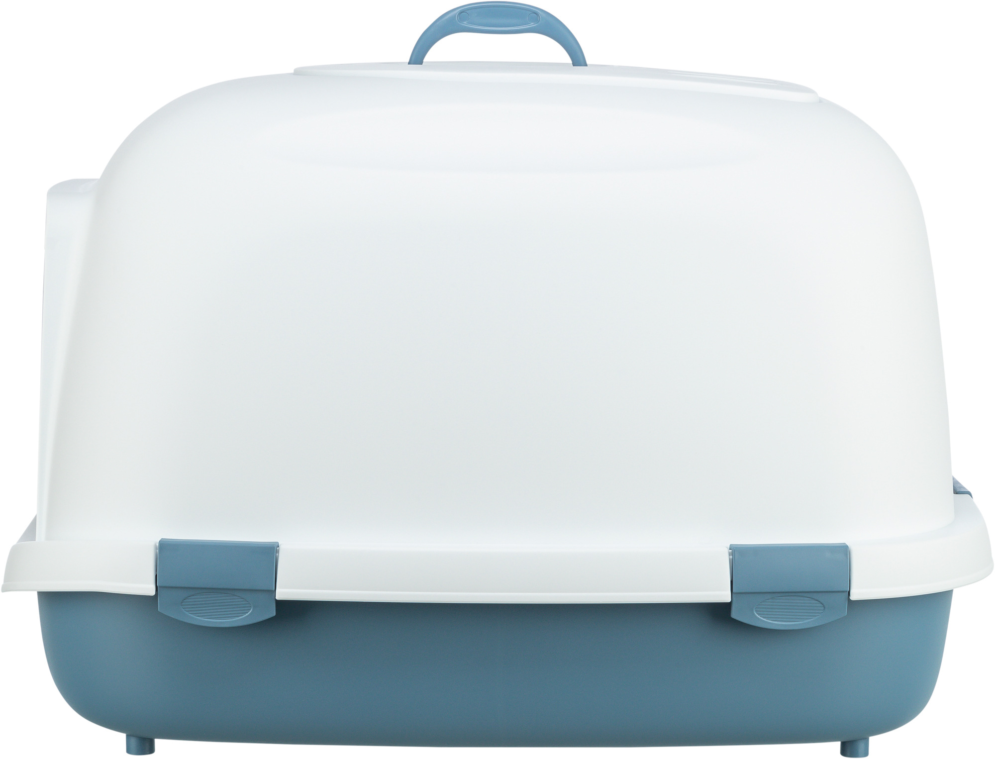 Bac à litière Primo XXL Top avec couvercle, bleu/blanc 56×47×71cm Bac à litière Primo XXL Top avec couvercle, bleu/blanc 56×47×71cm