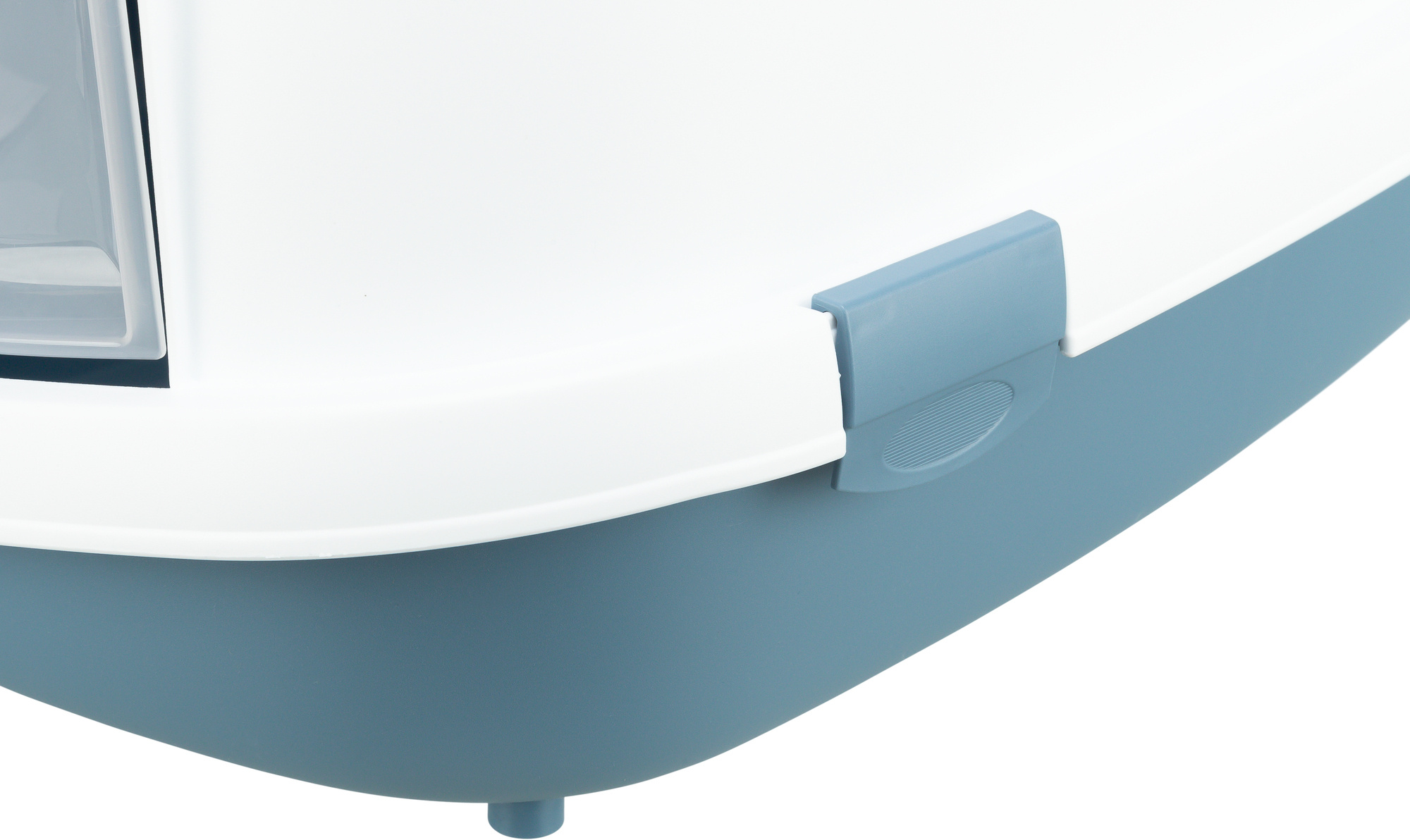 Bac à litière Primo XXL Top avec couvercle, bleu/blanc 56×47×71cm Bac à litière Primo XXL Top avec couvercle, bleu/blanc 56×47×71cm