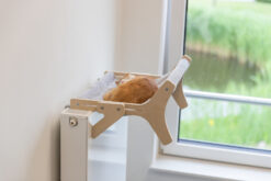 Alternative view of Hamac, en bois, non traité, 47×24×38cm, gris