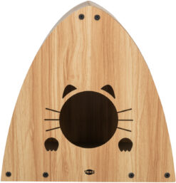 Alternative view of Maison grattoir, MDF, 48×48×28cm, brun clair