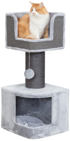 Arbre à chat XXL Ava II, 112cm, gris