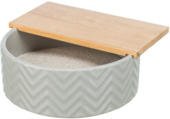 Bac à sable avec plateforme, dègues/hamster, ø 24cm / 25cm×9