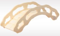 Rundbogenbrücke Naturholz