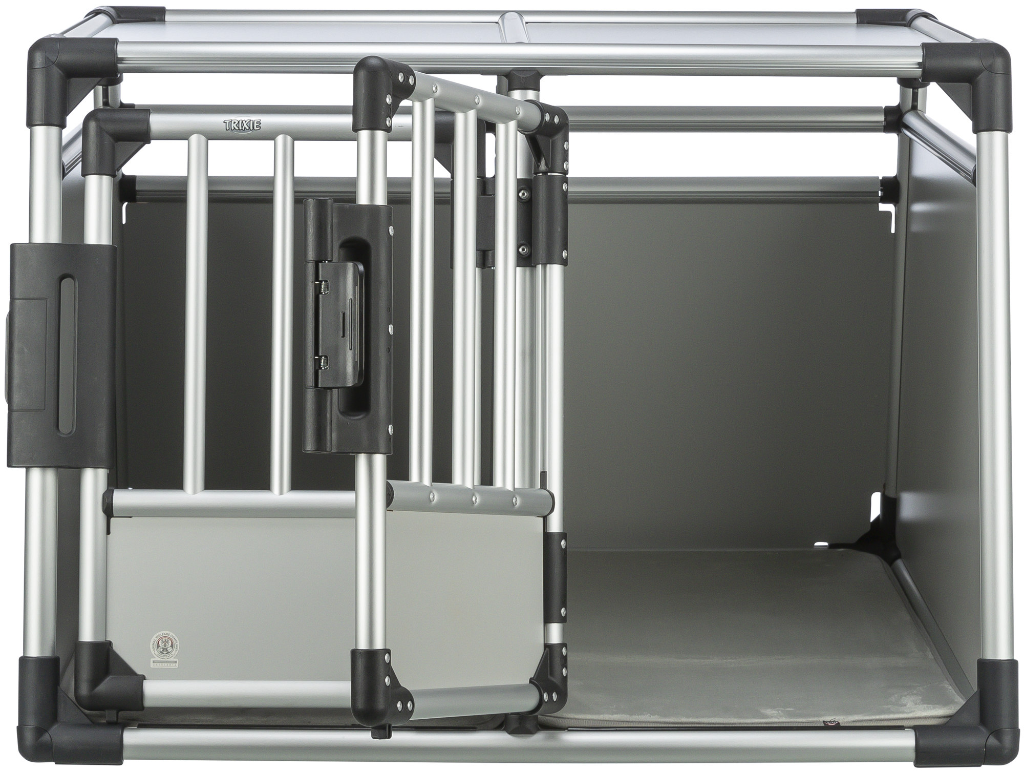 Double cage de transport, aluminium, 95x69x88cm 95x64x88cm Double cage de transport, aluminium, 95x69x88cm 95x64x88cm