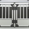 Double cage de transport, aluminium, 95x69x88cm