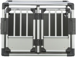 Double cage de transport, aluminium, 95x69x88cm