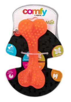 COMFY TOY DENTAL BONE MINT, ORANGE