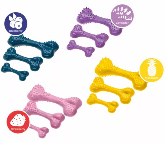 COMFY TOY DENTAL BONE MINT, PINEAPPLE 8,5cm COMFY TOY DENTAL BONE MINT, PINEAPPLE 8,5cm