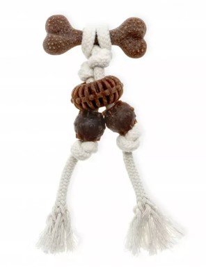 COMFY TOY DENTAL TOOTHER ECO WOODY BONE 20cm COMFY TOY DENTAL TOOTHER ECO WOODY BONE 20cm