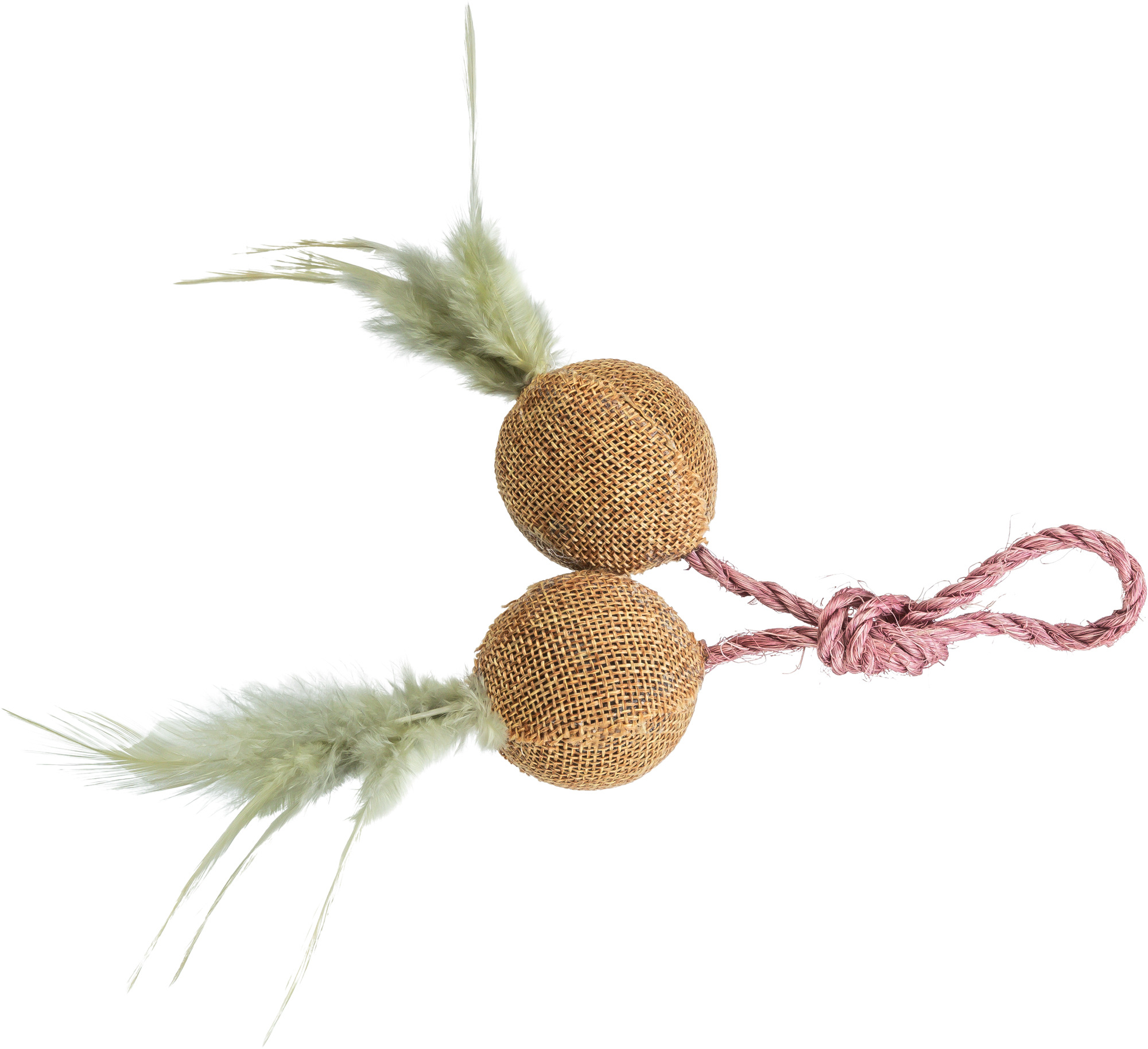 2 Jute-Bälle mit Catnip ø4.5cm 2 Jute-Bälle mit Catnip ø4.5cm