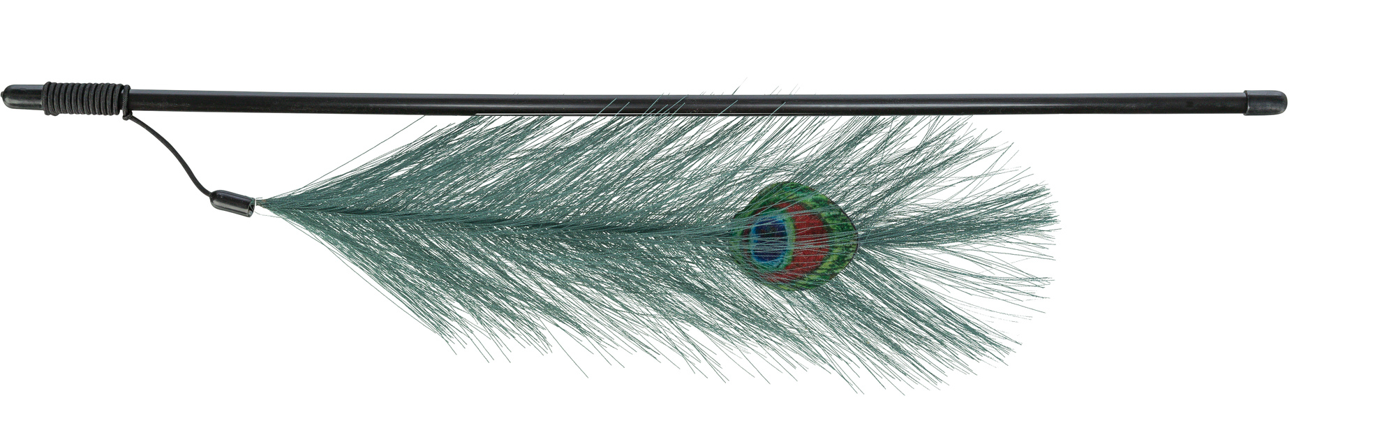 Baguette avec plume de paon 47cm Baguette avec plume de paon 47cm