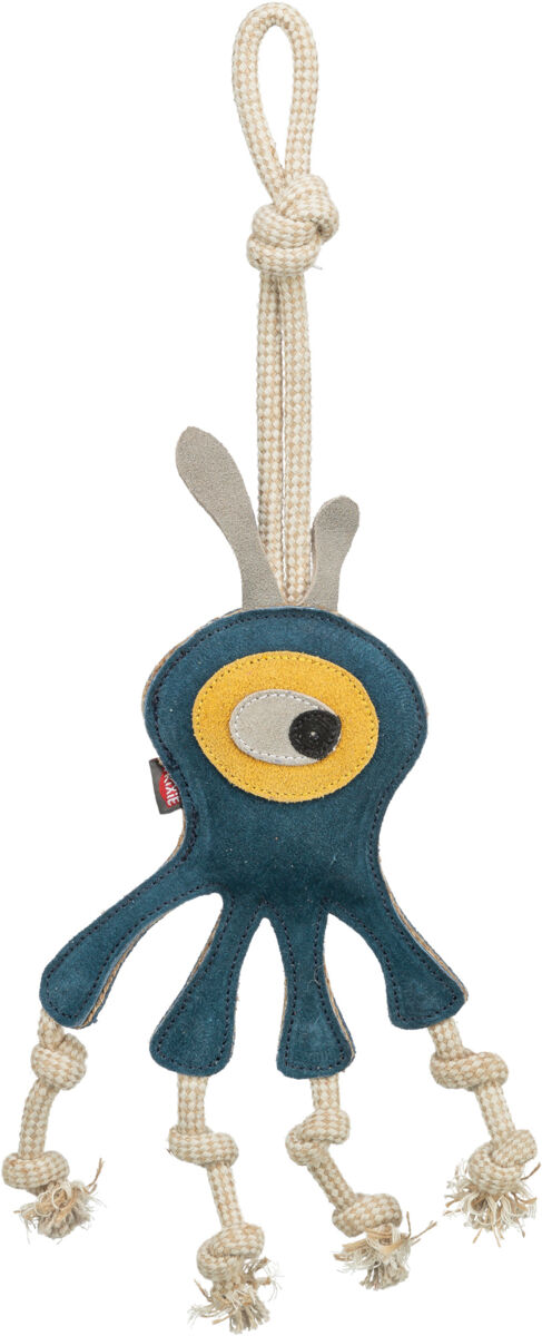 Monstre sur corde, en cuir/corde, 47cm Monstre sur corde, en cuir/corde, 47cm