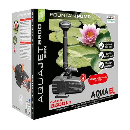 AQUA JET PFN 10000 pompe étang ECO 9000l/h, 69W AQUA JET PFN 10000 pompe étang ECO 9000l/h, 69W