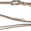 Laisse Pure V, couture ronde, cuir, S: 2 m/10 mm, gris clair