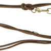 Laisse Pure V, couture ronde, cuir, S: 2 m/10 mm, brun