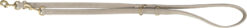 Pure V-Leine, cuir, S-M: 2 m/15 mm, gris clair