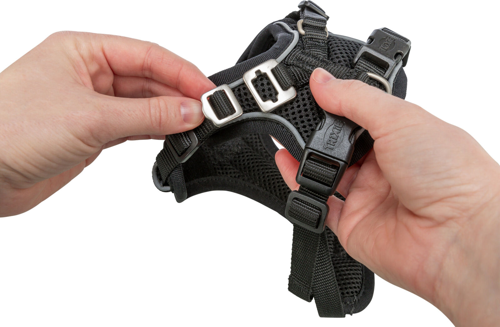 Premium FlexMesh Geschirr, wide fit, schwarz XS-S: 40-57cm/15 mm Premium FlexMesh Geschirr, wide fit, schwarz XS-S: 40-57cm/15 mm