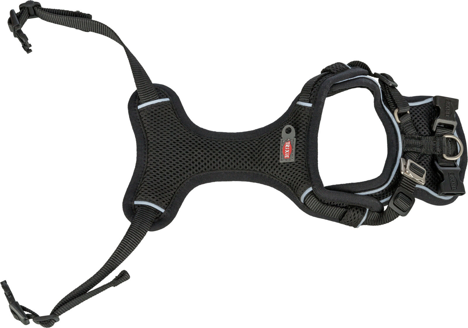 Premium FlexMesh Geschirr, wide fit, schwarz XS-S: 40-57cm/15 mm Premium FlexMesh Geschirr, wide fit, schwarz XS-S: 40-57cm/15 mm