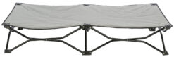 Alternative view of Lit de camping pour chiens, 120×22×60cm, beige/noir