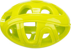 Rugby en nid d'abeille, en TPE, 11cm, lime