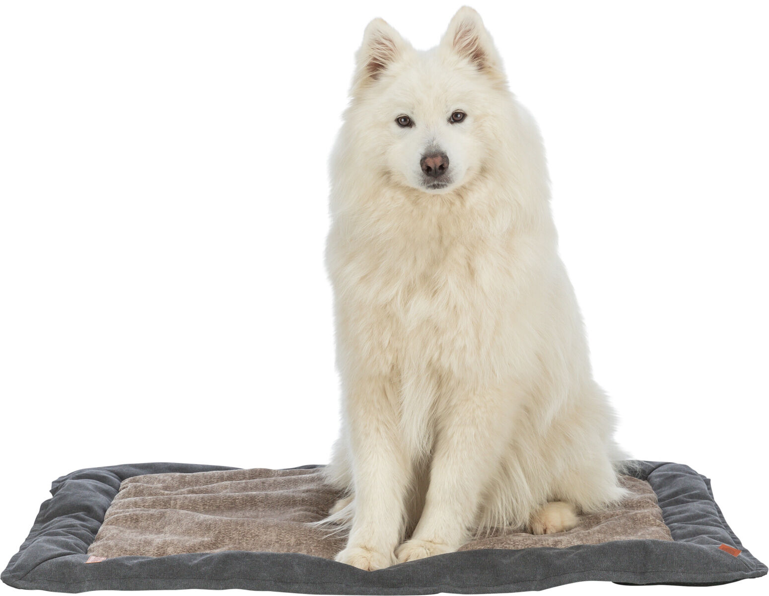 BE NORDIC Matelas, Föhr, carré, noir/sable 70×55cm BE NORDIC Matelas, Föhr, carré, noir/sable 70×55cm