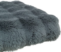 Alternative view of Coussin Elli, carré, 60×45cm, gris foncé