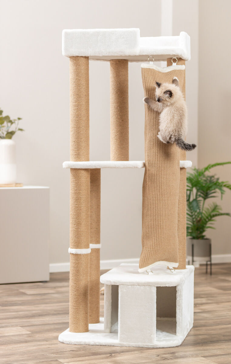 Arbre à chat Active, blanc, 150cm Arbre à chat Active, blanc, 150cm